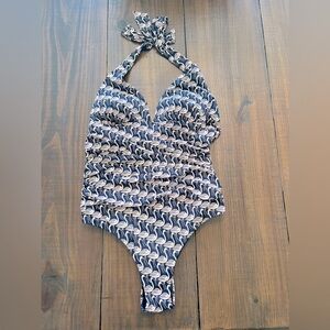 Boden Women’s One Piece Swimsuit - Pink Flamingos - Sz 10R